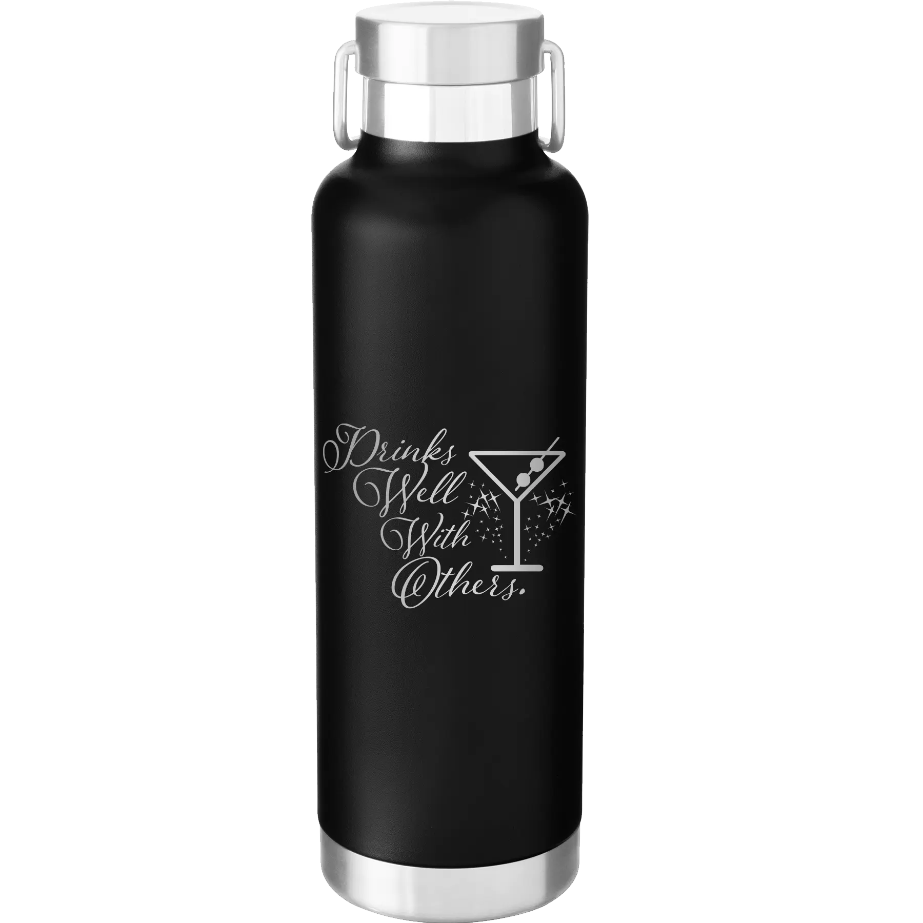 Drinks Well With Others 2 24 oz Water Bottle | Black