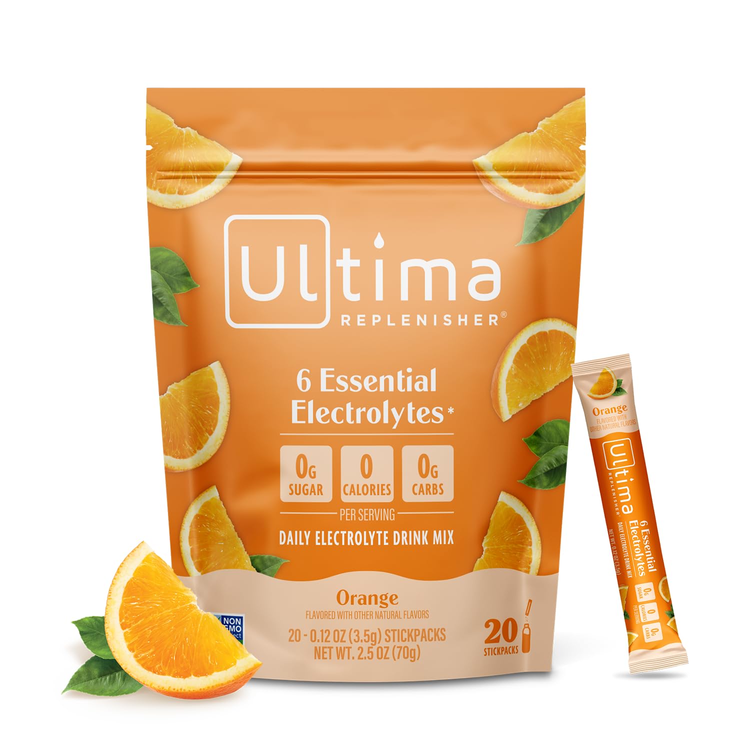Ultima Replenisher Daily Electrolyte Powder – Raspberry, 20 Stickpacks – Zero Sugar Hydration Packets with 6 Electrolytes and Minerals – Sugar Free, Plant Based & Keto Friendly Drink Mix