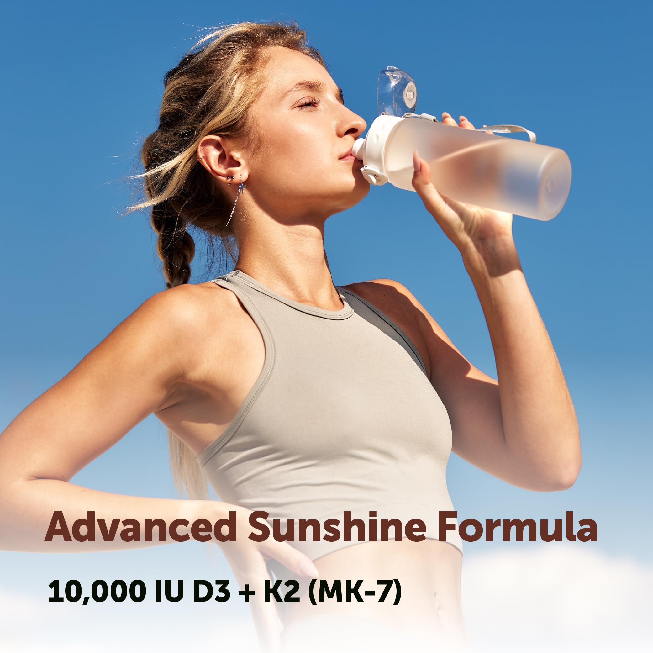 Micro Ingredients Vitamin D3 10,000 IU + K2 MK-7 200 mcg, 300 Softgels with Virgin Coconut Oil | 2-in-1 Vitamins D & K Complex | Extra Strength, Easy to Swallow, Non-GMO, Gluten Free