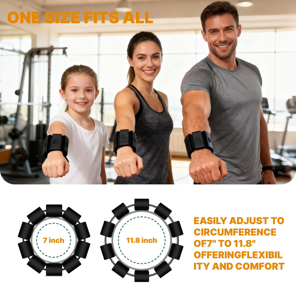 Adjustable Wrist Weights for Women Men, Leg Weights for Women 0.75lb-1lb-1.3lb Each for Walking, Yoga, Dance, Barre, Gym
