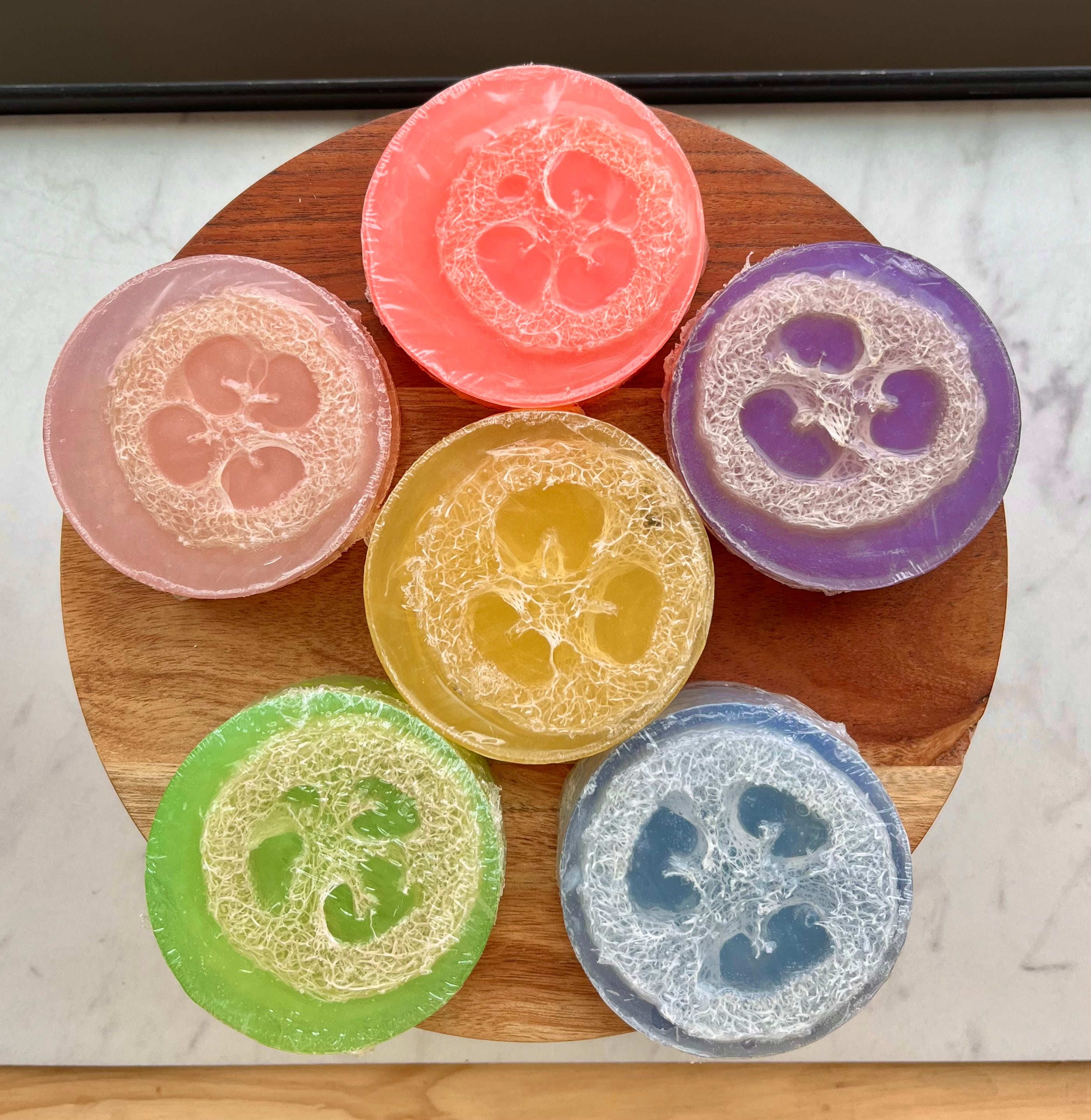 Loofah Soap Bar – Moonflower | Exfoliating & Hydrating Soap