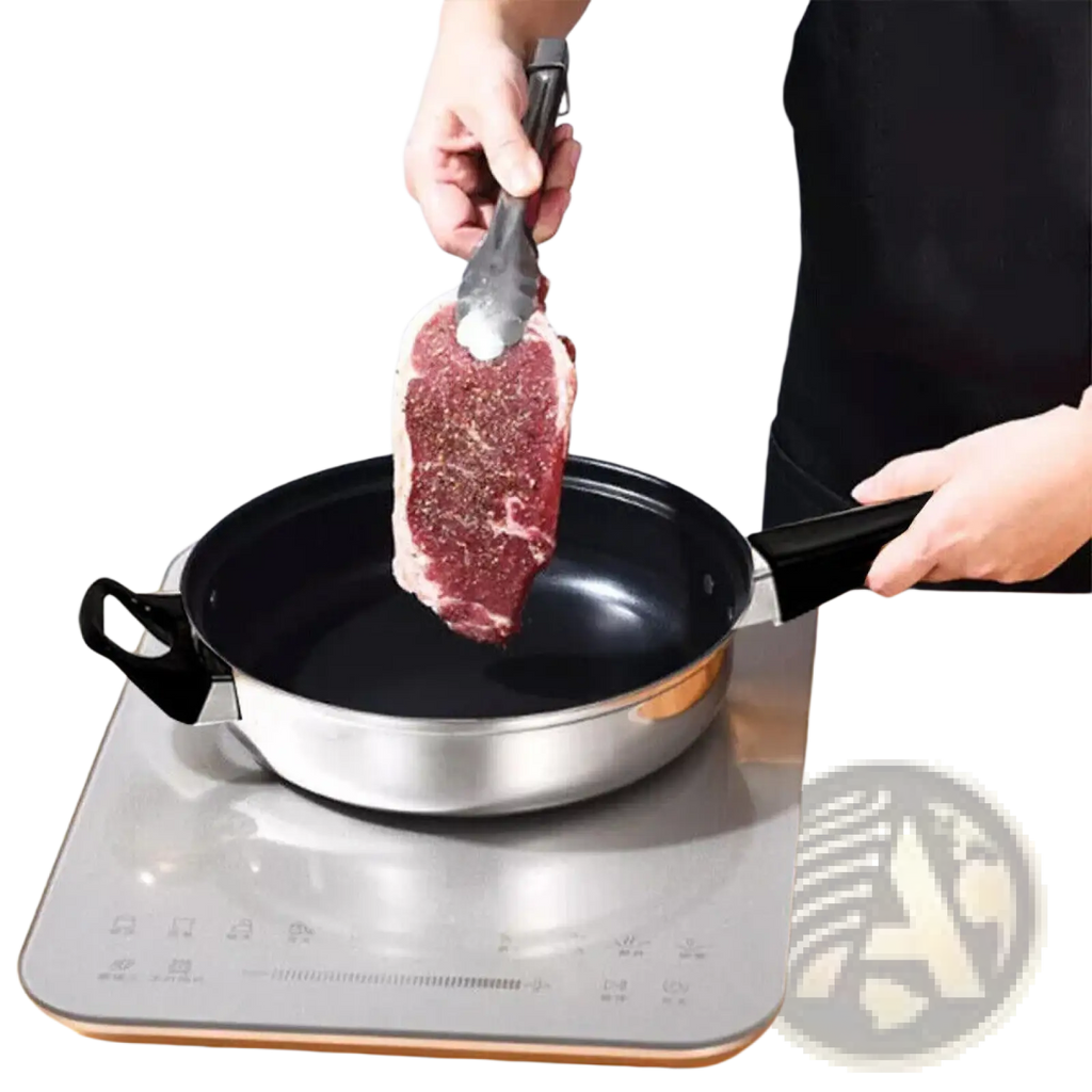Stainless Steel Cookware Set 12 Piece with Glass Lids